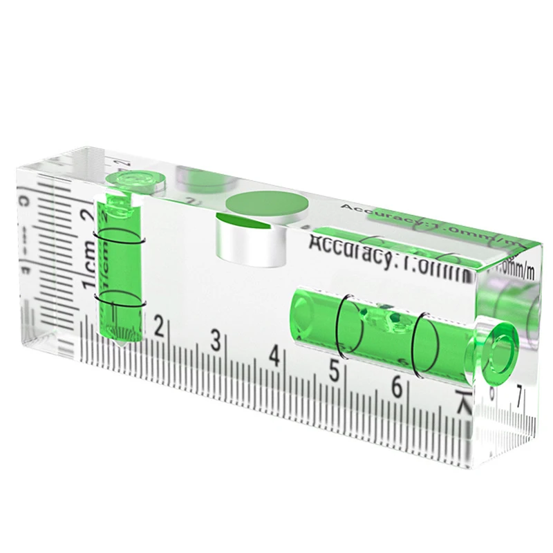 Hochpräzise Mini Acryl Starke Magnetische Ebene Winkelmesser Wasserwaage Kleine Nivellierung Werkzeug Ebene Mess Werkzeuge – Detail 1