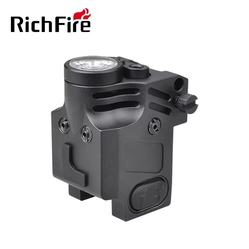 Tactical Aluminum Flashlight with Red and Green Laser for Outdoor Use