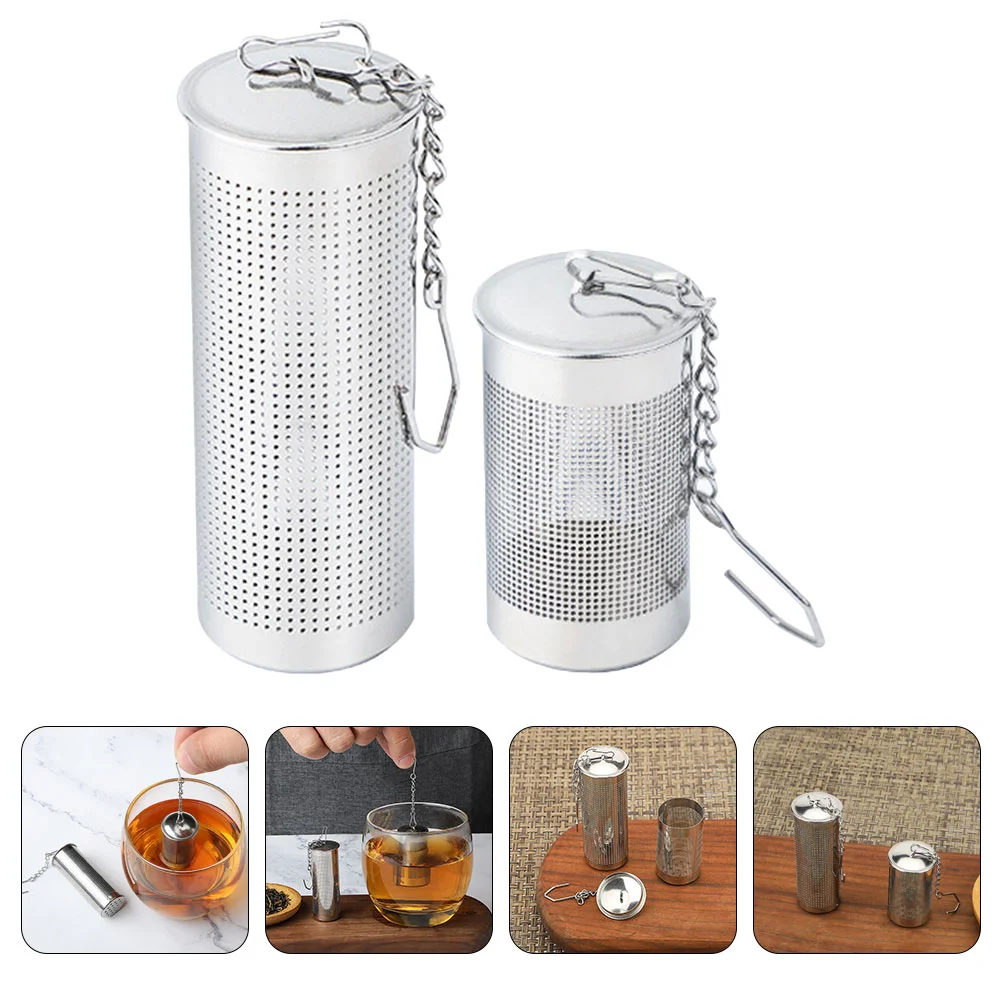 

2Pcs Portable Tea Infusers Stainless Steel Tea Filters Reusable Tea Strainers Multi-use Kitchen Filter