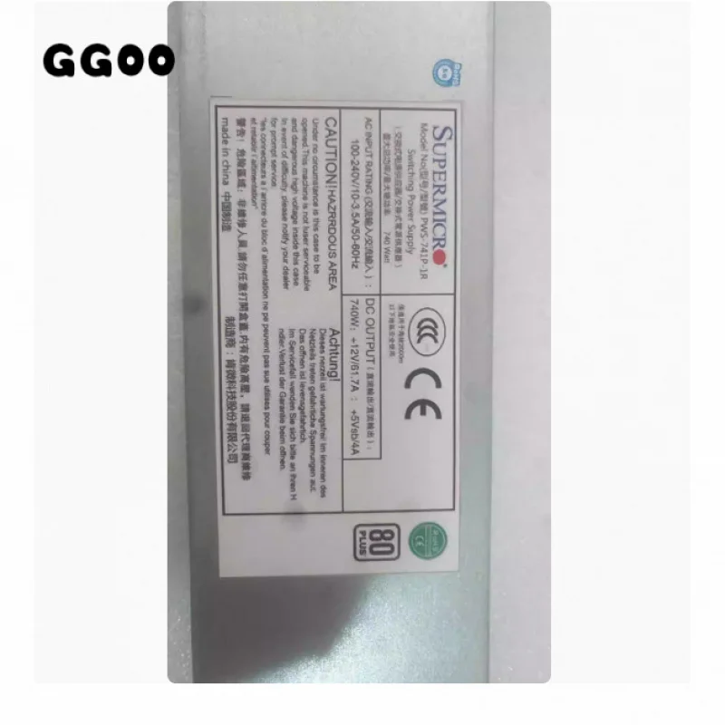 NEW Original For Supermicro PWS-741P-1R 740W 1U 80 PLUS Platinum Redundant Single Output Power Supply Module