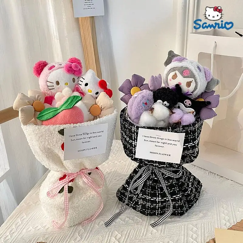 

Sanrio Kuromi Cinnamoroll Mymelody Pompompurin Hello Kitty Kawaii Мультяшные Аксессуары аниме милая девушка подарок на Хэллоуин День святого Валентина