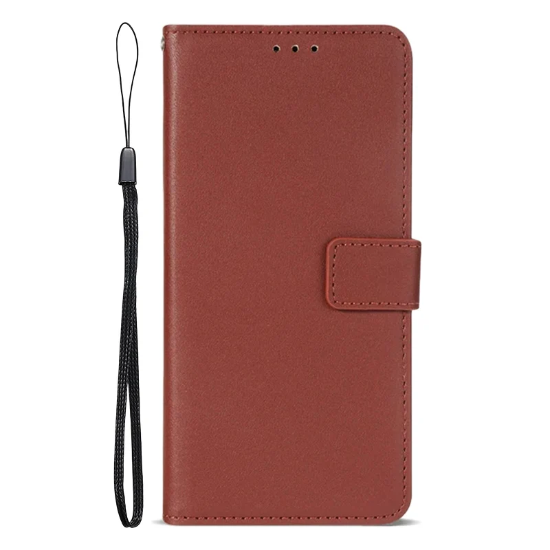 Luxury Leather Flip Wallet Phone Case with Card Holder and Holster
