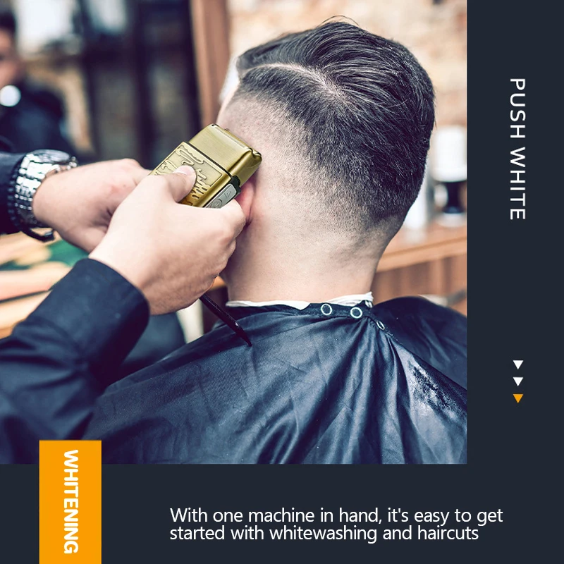 Kemei KM-870 남성용 전기 금속 면도기 LED 디스플레이 조절 가능한 속도 USB 전기 면도기 헤어 면도기