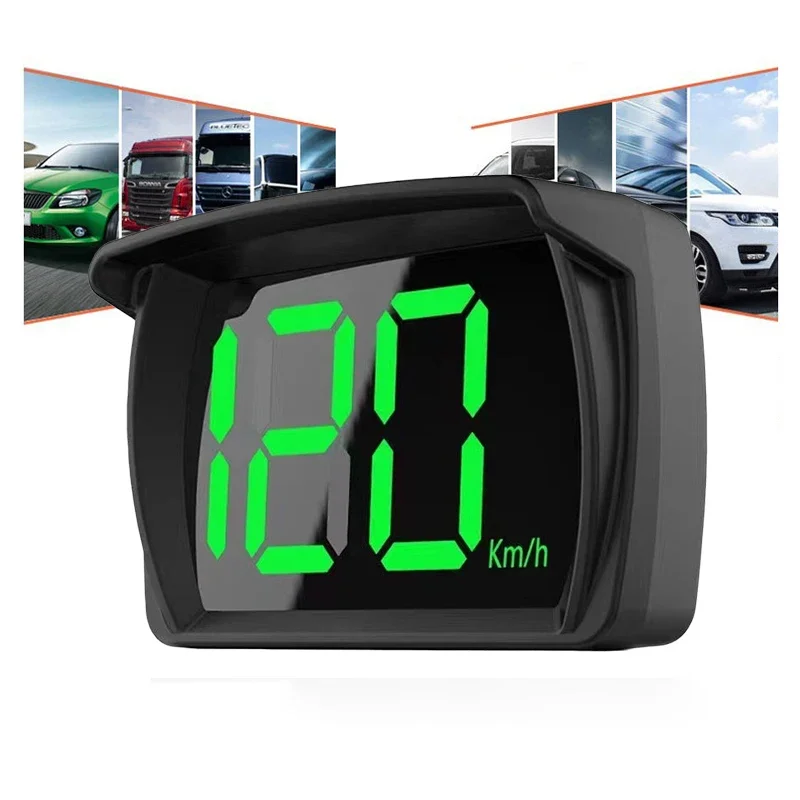 Universal Car HUD Head Up Display GPS Hud Digital Speedometer Big Font Speed Meter KMH for All Car Truck Plug and Play Auto Part 1