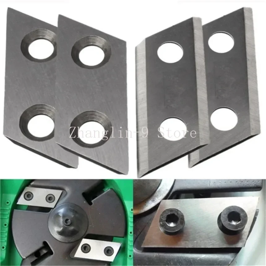 Garden Shredder Blade Chipper Knife 2pcs Screws Fit Eco ES1600 McCulloch MCS2001 Einhell BG-KS 2040 Sturm Wolf ROK