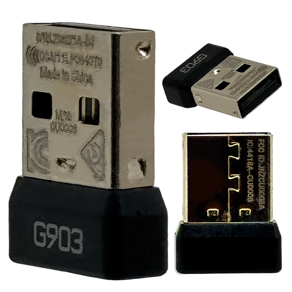 2.4Ghz USB Receiver For Logitech G903 Mouse Plug And Play Wireless USB Dongle Adapter Portable Gaming Mouse Receivers Adapters