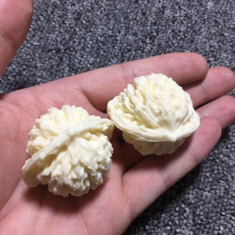 

Шарик из ореха цвета слоновой кости, резная шариковая головка из орехового ореха для пожилых людей, мяч для фитнеса, массажный шарик для рук, вращающийся мяч для упражнений на палец