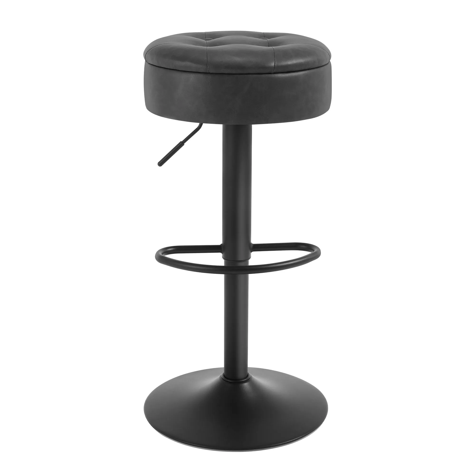 WOLTU 1 Stück Barhocker höhenverstellbar 360° ° Drehbarer Barstuhl mit Rückenlehne, Thekenhocker, Bistrikhocker für Küche, Kneipe – Detail 26