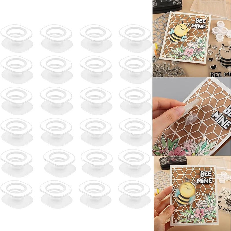 미니 액션 워블, 자체 접착 스프링, 카드 제작용 소형 워블러 무버, DIY 스크랩북, 150 개