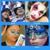 Hot 8Pcs/Set Dopamine Face Paint Pen Set Rainbow Graffiti Crayon Human Face Paint Stick Makeup Long-lasting Texture Soft Festive 2