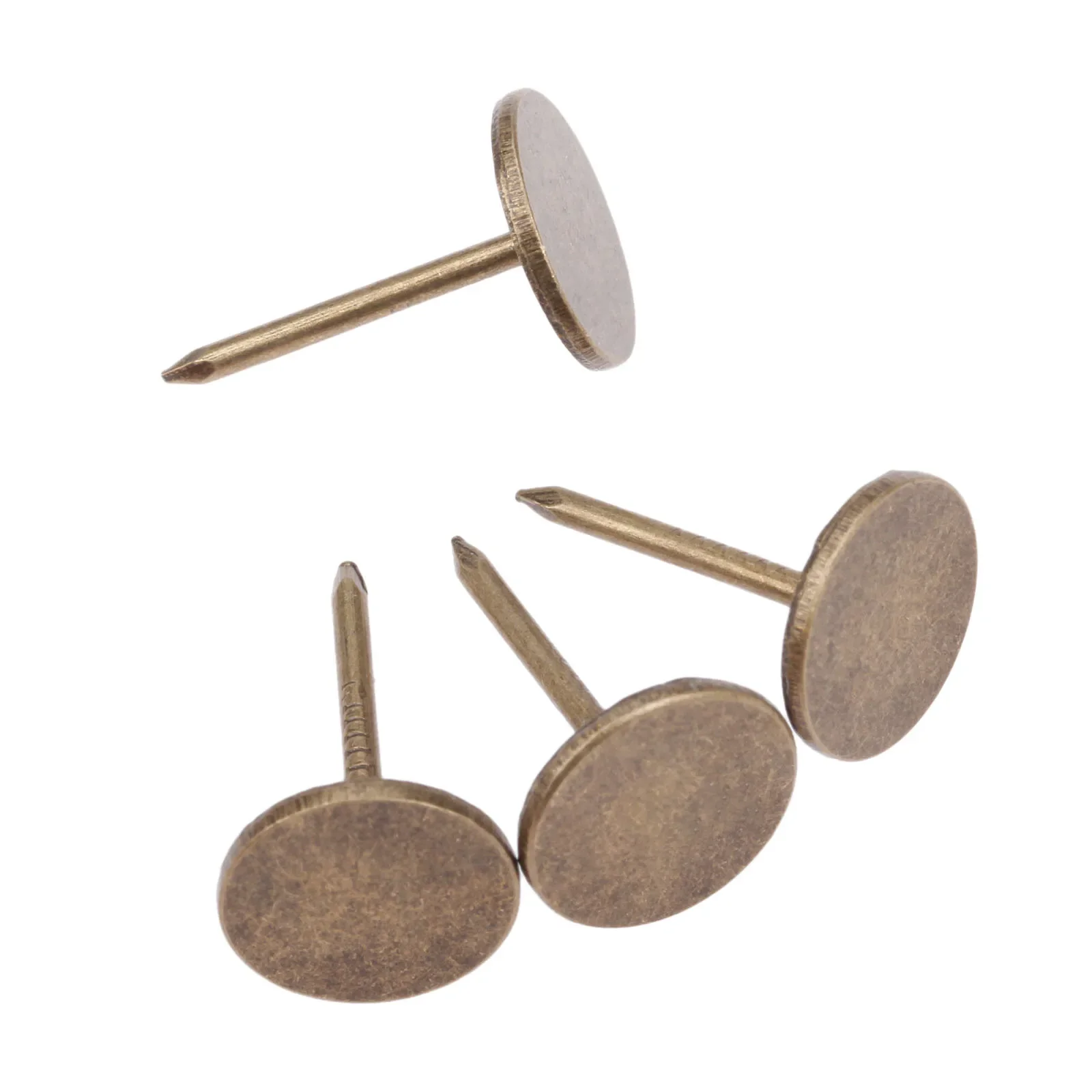 100Pcs Iron 11*17mm Antique Bronze Upholstery Nails Drum Jewelry Wood Box Furniture Sofa Wood Door Decorative Tacks Stud Pushpin upholstery nail