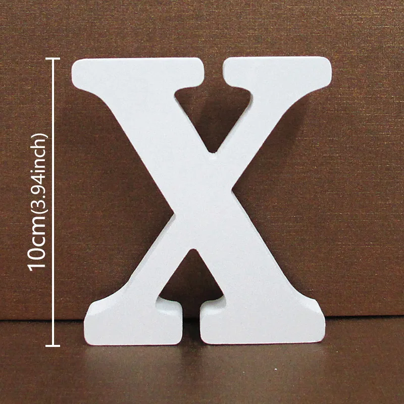 White Wooden Alphabet Letter - Personalized DIY Home & Event Decor, 10CM