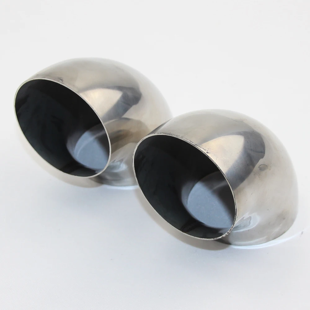 Car Exhaust Pipe Muffler Stainless Steel Elbow 90 degree Angle pipe to reduce diameter 1 PCS