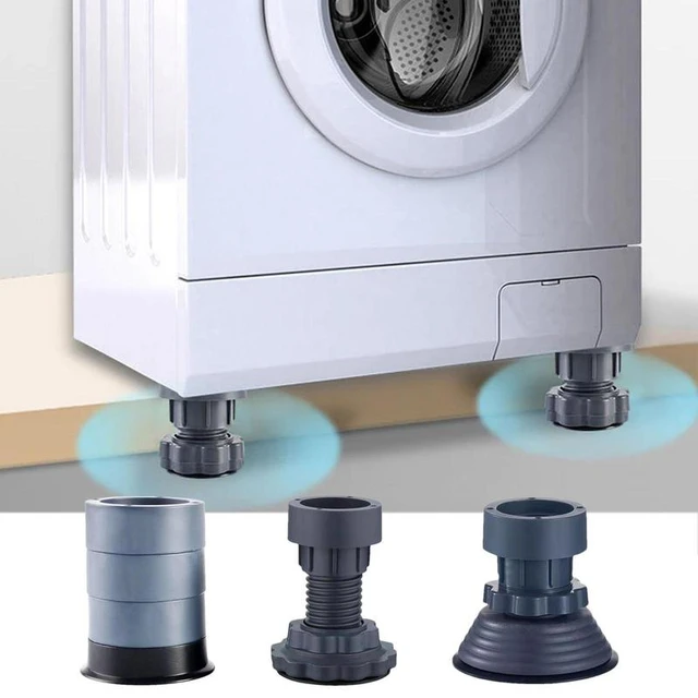 Adjustable Height Washing Machine Feet Stops Washer Dryer Noise