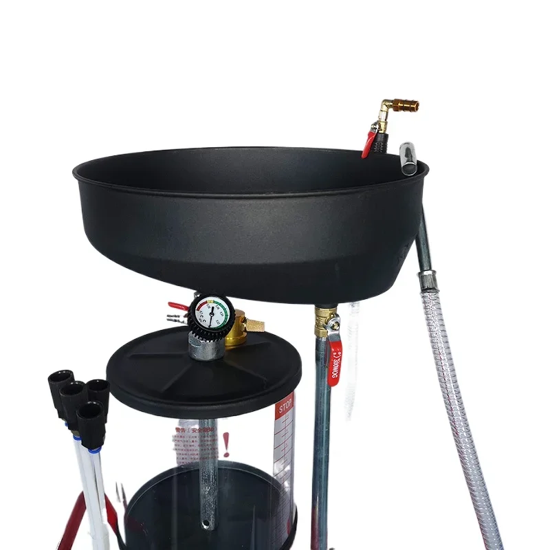 30L/80L Pneumatic Oil Pump with Measuring Cup Waste Oil Collector with Dual Purpose for Extraction and Waste Recovery