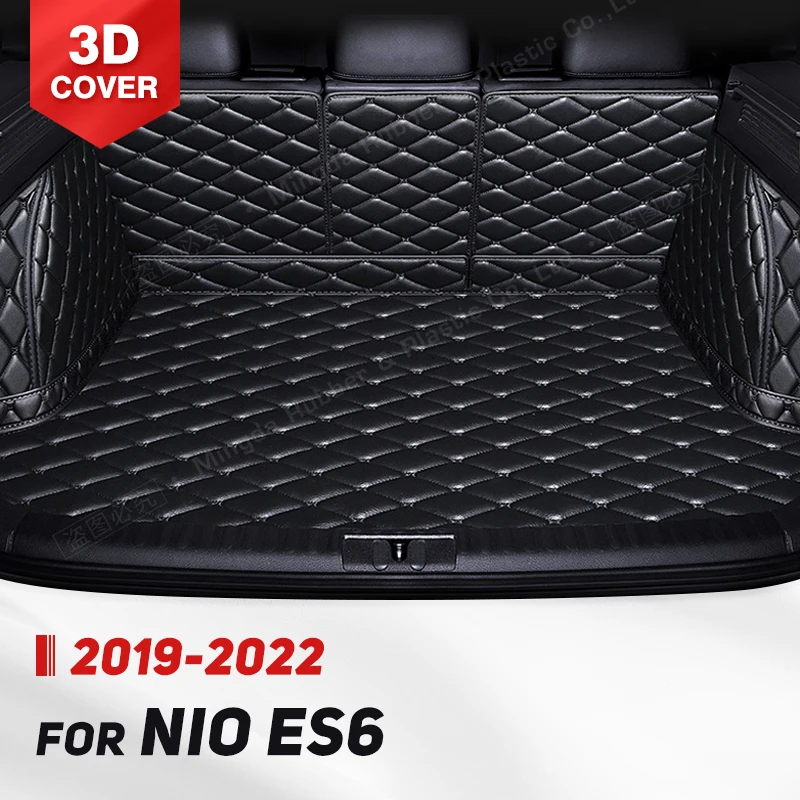 

Автомобильный коврик для багажника с полным покрытием для NIO ES6 2019-2022 21 20, кожаный чехол для багажника автомобиля, коврик, подкладка для груза, защитные аксессуары для интерьера