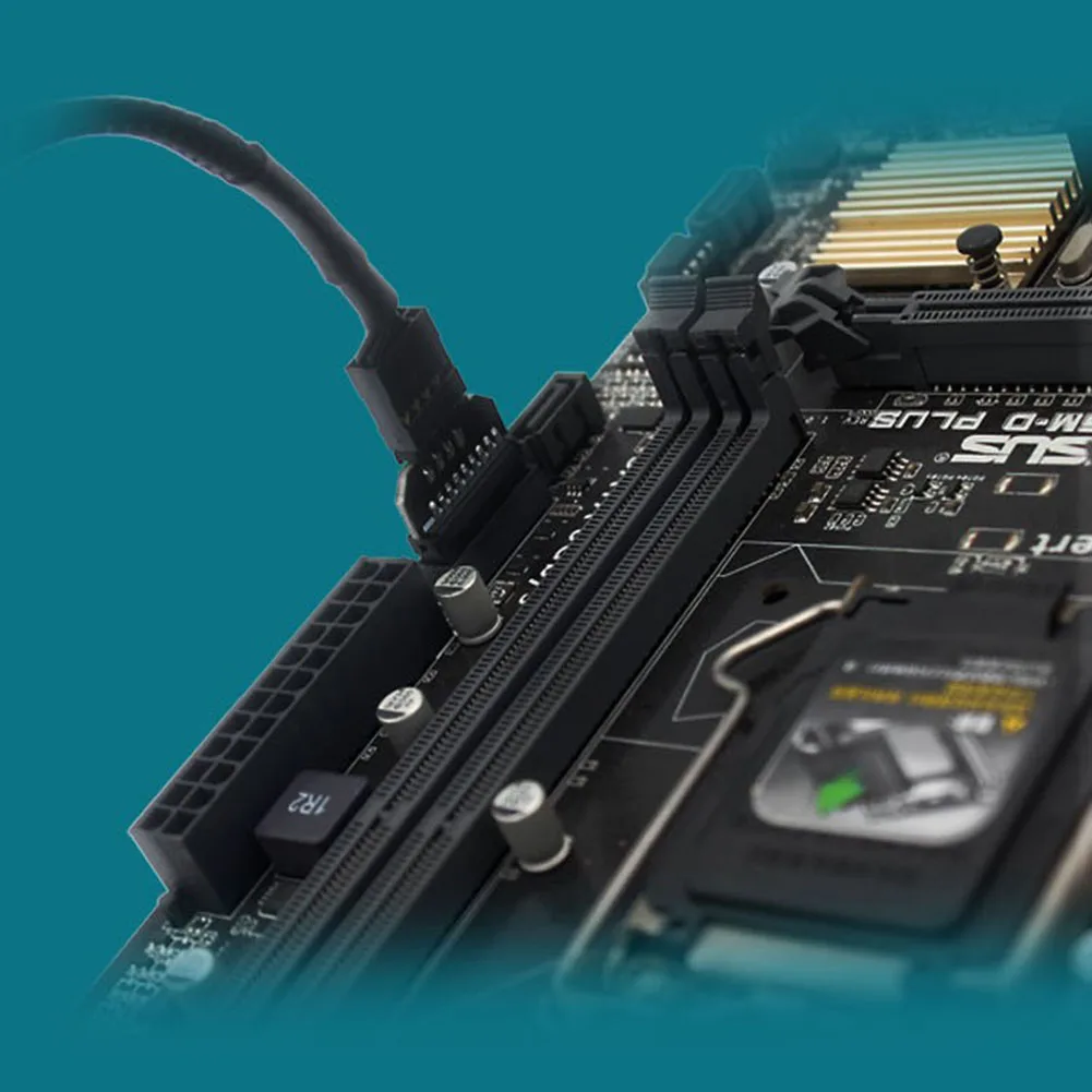 9 Pin Male Housing To USB 3.0 Converter Max Transmission Speed 480Mbps Interface Adapter Port Converter for Motherboard Chassis