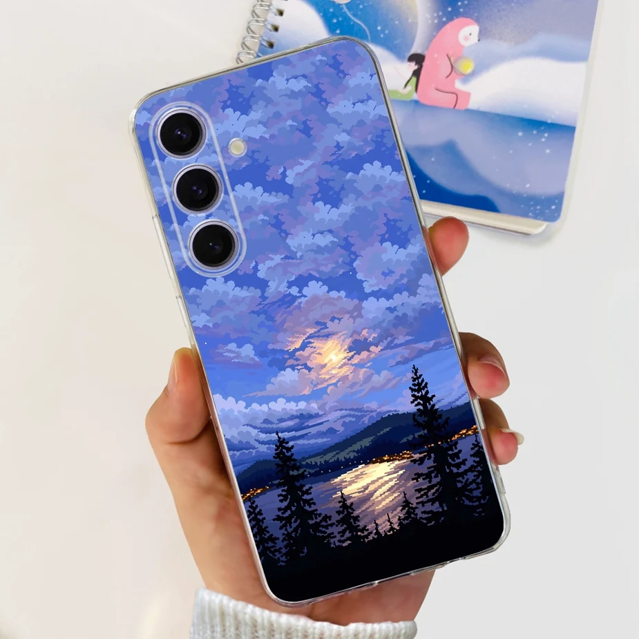 Stylish 2024 Painted Soft Silicone Phone Case