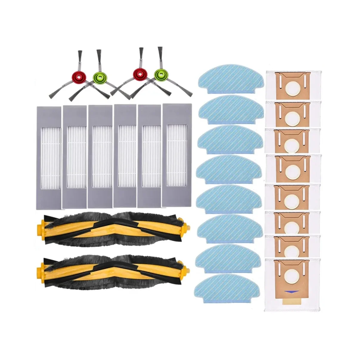 

Для ECOVACS DEEBOOT N10 / N10 PLUS Робот Запчасти для пылесоса основная боковая щетка Hepa фильтр Швабра тканевый мешок для пыли