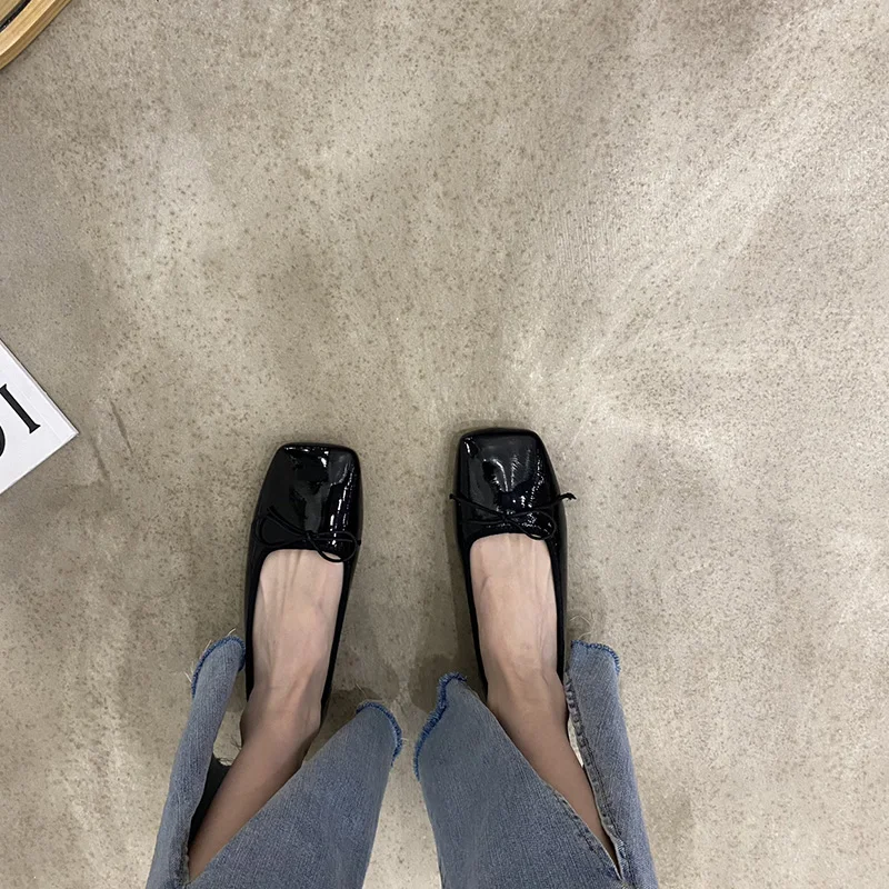 Slip On Women Ballet Flats Fashion Butterfly-knot Shoes 2025 Spring Ladies Elegant Street Style Mary Jane Shoes 5