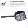 2Pcs Cat Litter Scooper Heavy Duty Plastic Handle Comfort Grip Shovel for Cats Sand Separation Washable Pet Litter Cleaning Tool 3