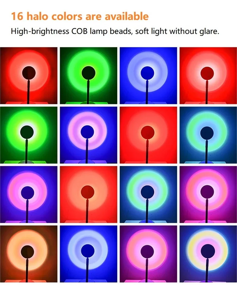 Tuya Smart Sunset Lamp Night Light Sunset Projector Smart Life APP Remote Led Lights Room Decoration Photography Birthday Gift led night light night light