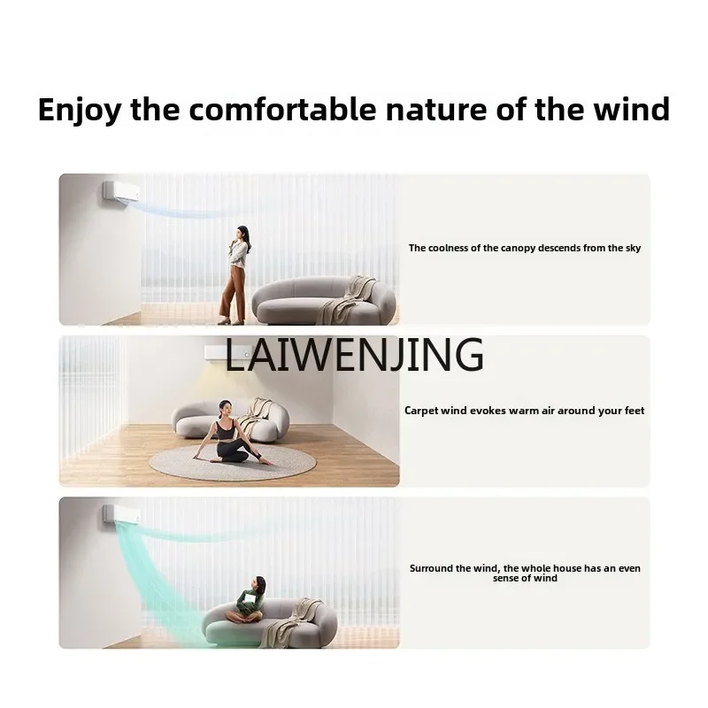 MJY on-hook heating and cooling household frequency conversion new energy efficiency natural wind gilt air conditioner 2
