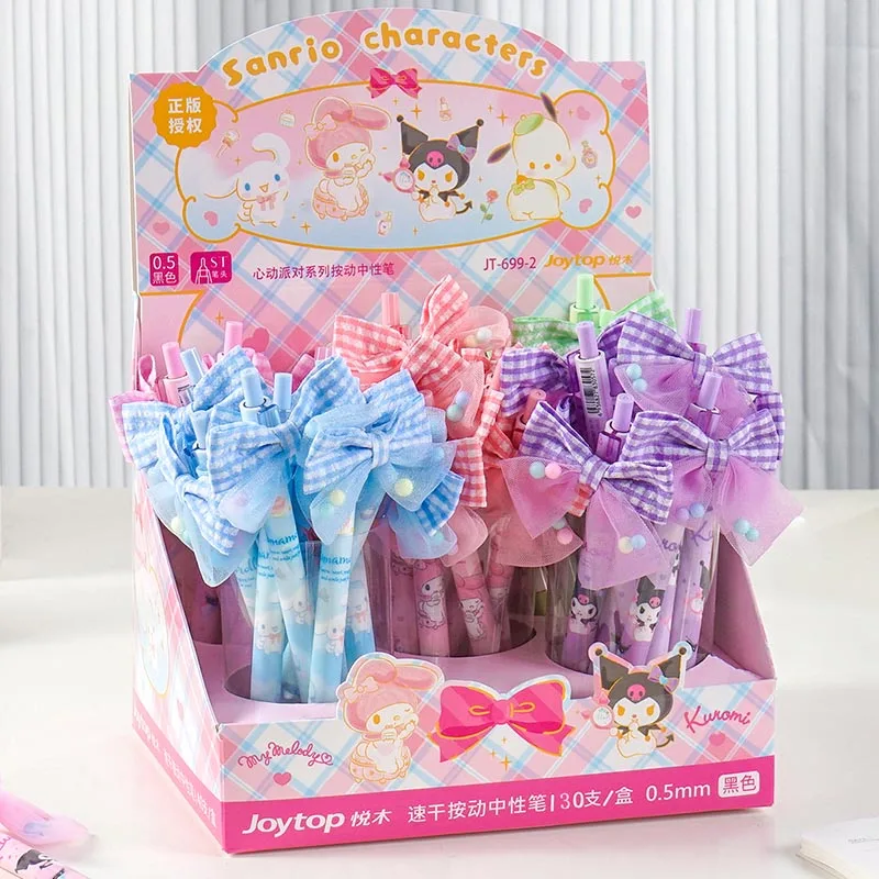 

30 шт./партия, гелевые ручки с черными чернилами, 0,5 мм