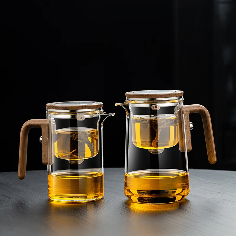One Click Magnetic Switch Tea Separation Filtration Tea Pot KungFu Teaware Water Separation Inner Container Heatable Teapot