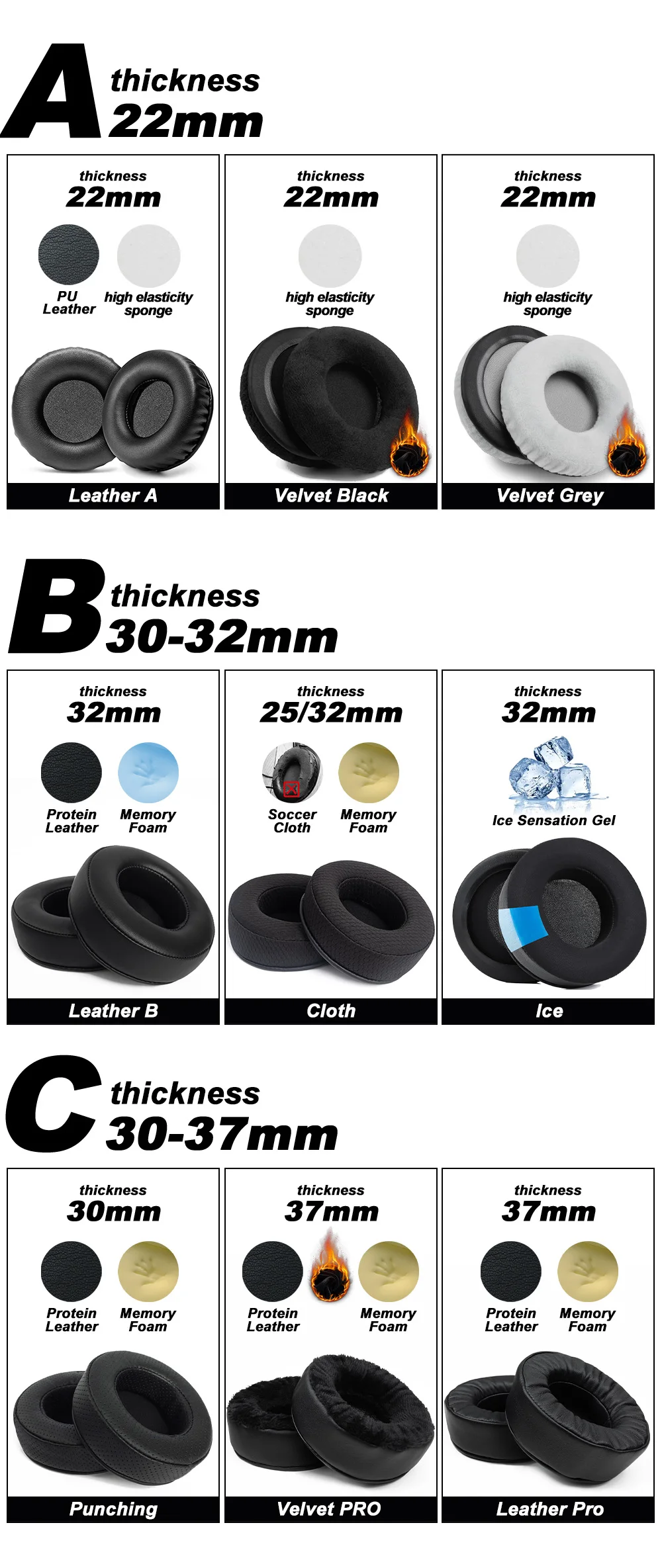 sony MDR-V700/DJ V730 Z700DJ XD900 Ear pads cushions foam covers