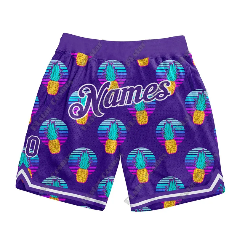 New 3D Printing New Custom Graffiti Custom Name Fashion Summer Men's Basketball Shorts Casual Sports Series Shorts