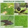 Lawn Leveling Rake,30"x10" Lawn Leveler Tool for Lawns with 5FT Ergonomic Handle,Heavy Duty Leveling Rakes for Lawns,Yard Garden 5
