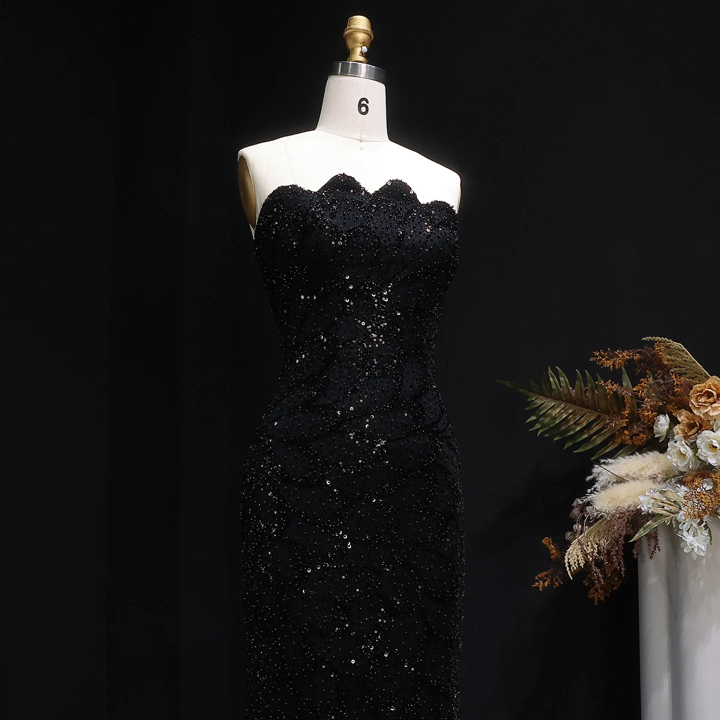 Robe De Cérémonie Beautifly Sans Manches, Or Et Noir, Taille 6 – Parfaite Pour Soirée