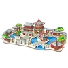 3D DIY Wooden Three-dimensional Hut Villa Puzzle Board Handmade Building Model Children Adult Game Party Toys House Kids Gift 2