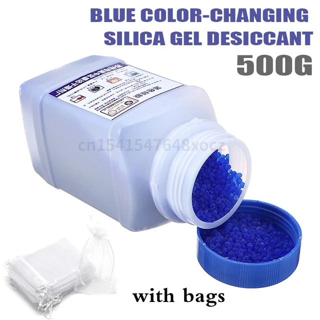 Silica Gel Desiccant Packets Color Changing, Moisture Absorbing 