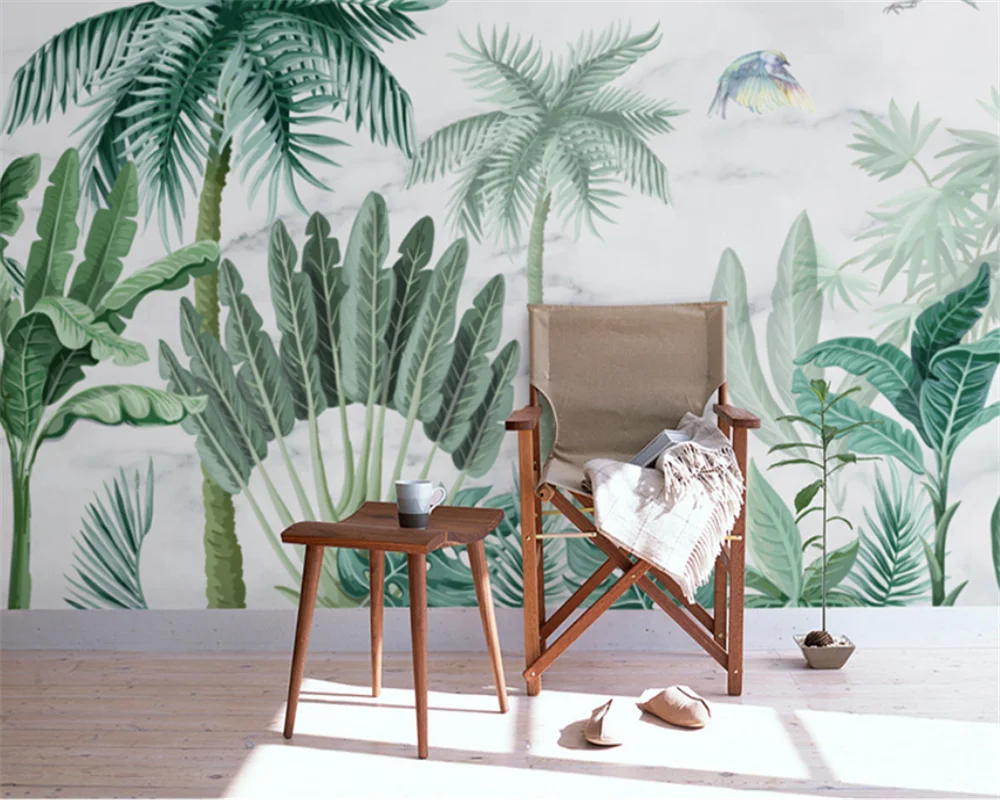 sala de estar verde plantas tropicais 04