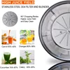 800W 110V Home Use Multi-function Electric Juicer US Plug Black 5