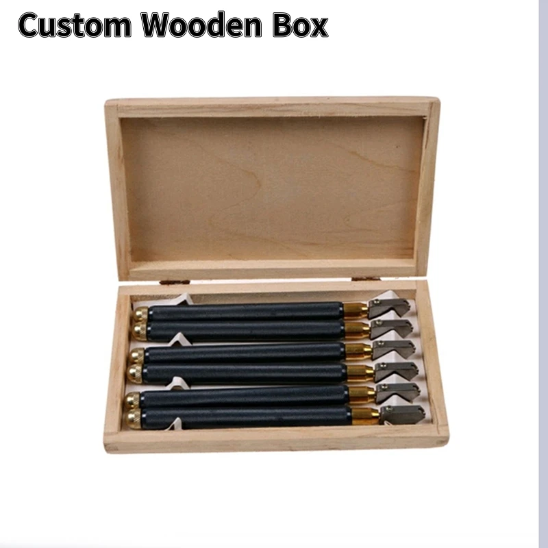 wooden box TC-96 TOYO Glass Cutter TileGlass Cutting Hand TC-96 Diy Cutting Tools Set 6PCS