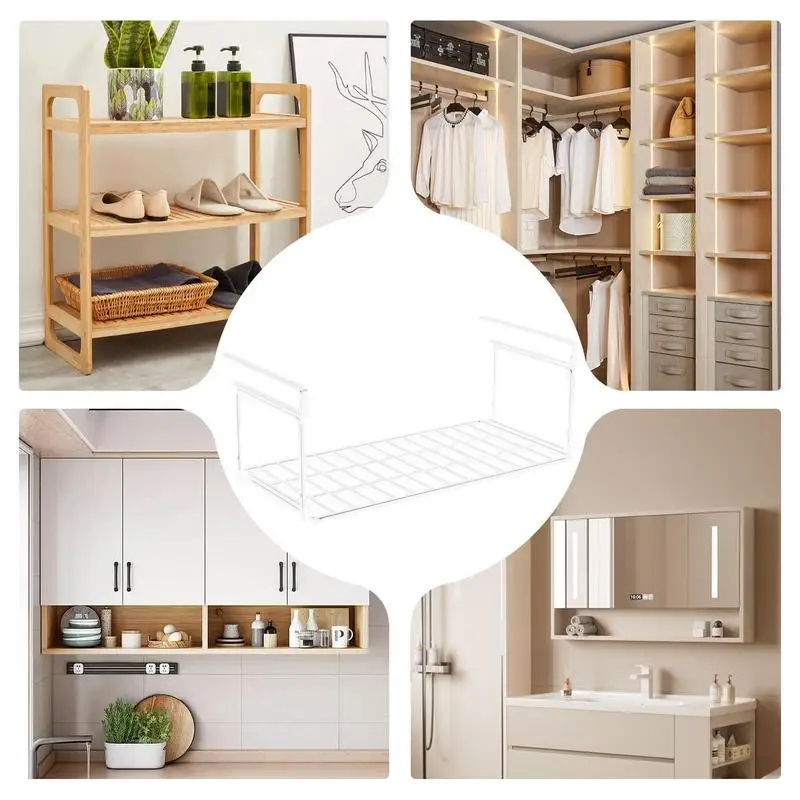 Simple Partition Shoe Tray Multi-Purpose Cabinet Shoes Shelves Space-saving Folding Shoe Storage Rack Under Shoe Rack 6