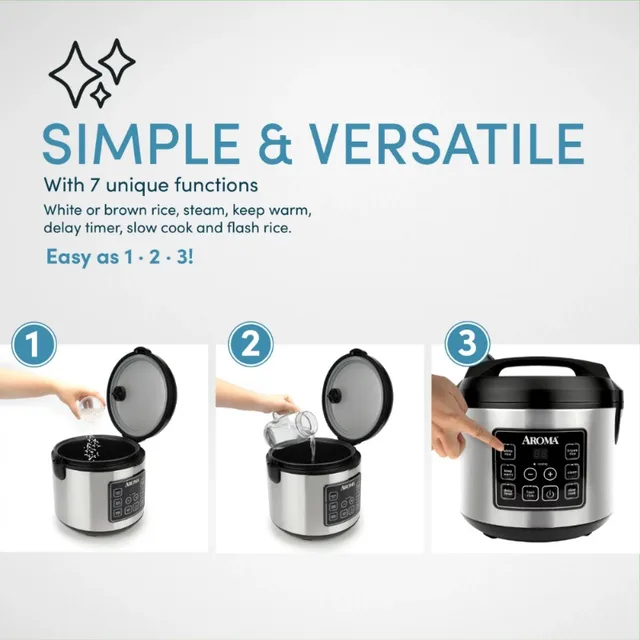 Aroma 20-Cup Programmable Rice & Grain Cooker