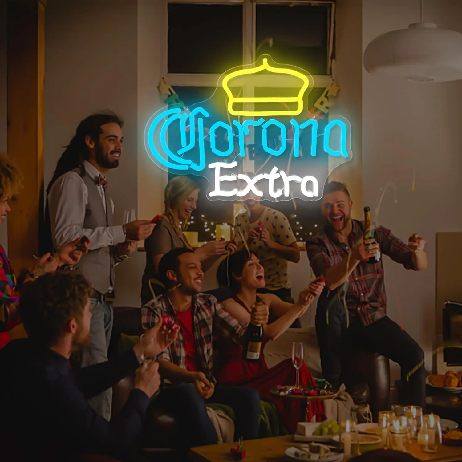 네온 사인 맥주 네온 조명, 벽 LED 바 사인 라이트 업, 동굴 홈 파티 클럽 네온 레트로 장식 선물