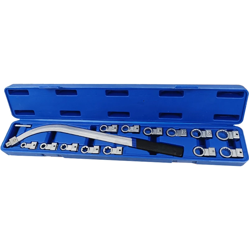 

Car engine belt adjustment wrench 15-piece set of special tools for pulleys Idler belt tension wrench Auto repair kit