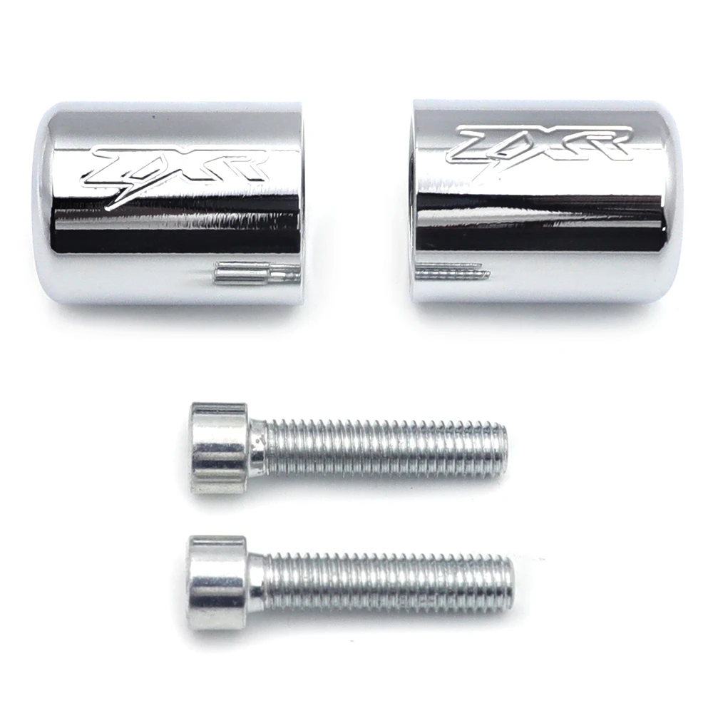 Chrome Hand Bar Ends for Motorcycle Kawasaki Ninja 250 500 ZX600 ZX6