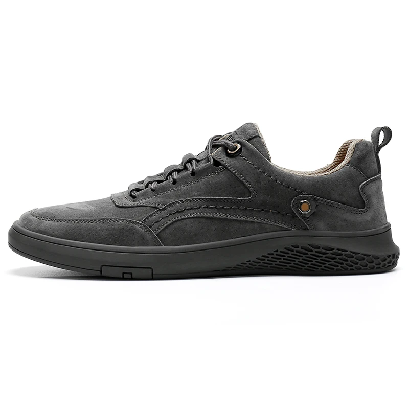 

Spring & Autumn Genuine Leather Men's Shoes Antiskid Sports Casual Fashion Sneakers Size 38-45