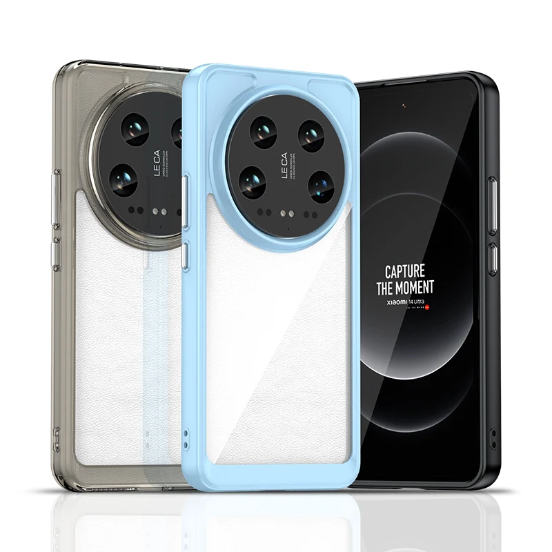 Per Xiaomi 14 Ultra Case Per Xiaomi 14 Ultra Cover Skin-Feel Custodie Trasparenti Cover Posteriore In Silicone Per Xiaomi 14 Ultra