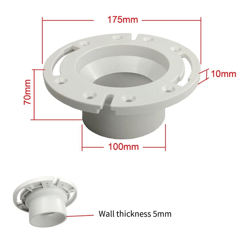 For DOMETIC 385345892 3Inch Socket Floor Flange Use For Mount Dometic/Sealand Gravity Discharge Toilets Accessories 6