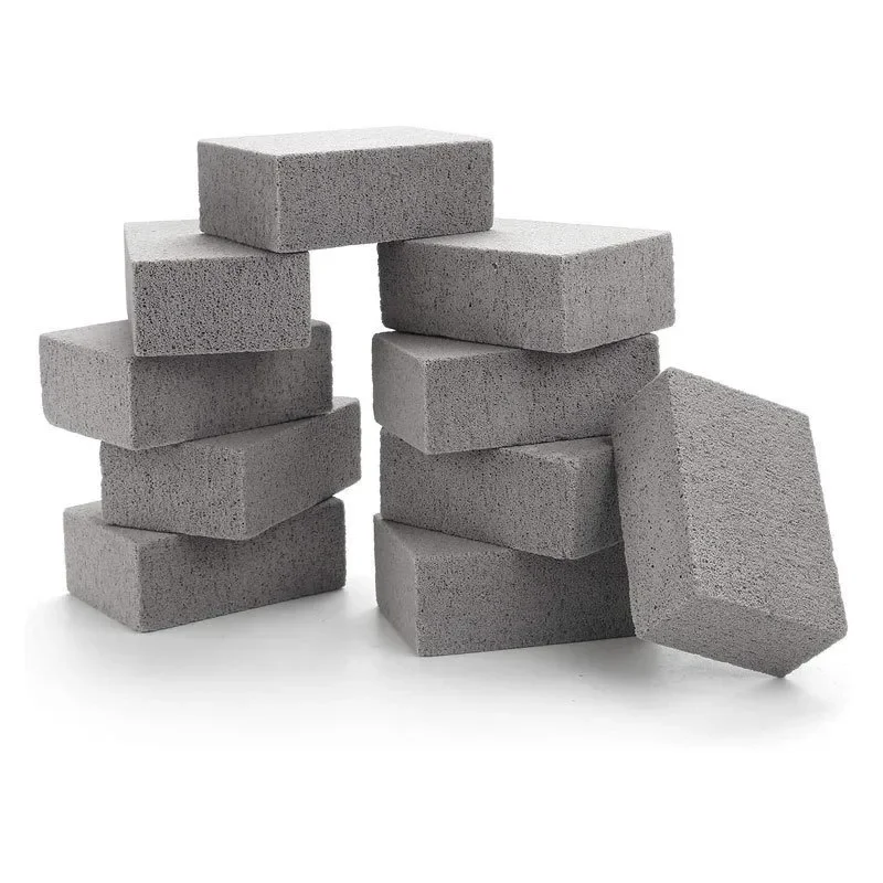 BBQ Grill Cleaning Brush Brick Block Barbecue Cleaning Stone Pumice Brick for Barbecue Rack Outdoor Kitchen BBQ Tools barbecue cleaning tools grill brush cleaning brushes