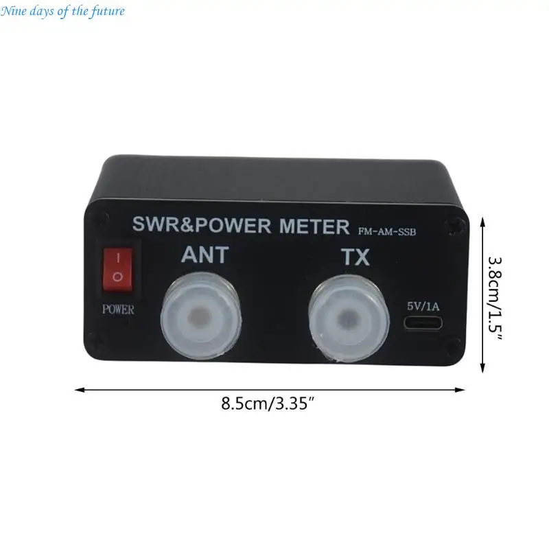 1.8MHz-50MHz 0.5W-120W SWR HF단파 정상파 측정기 SWR 및 전력계FM CW SSBModes E65A