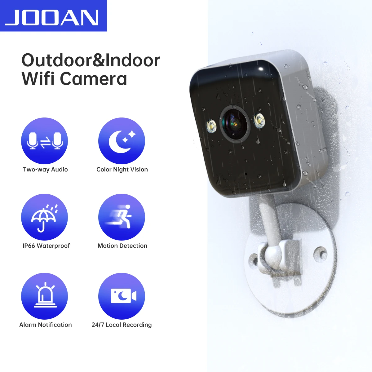 JOOAN 1080P PTZ Camera Waterproof Security CCTV Surveillance Camera Mini WiFi IP Camera Auto Tracking Smart Home Baby Monitor