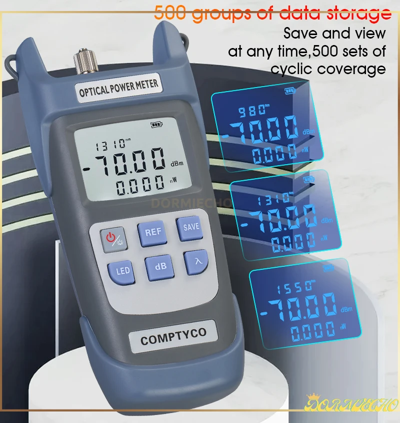 

COMPTYCO FTTH Power Meter AUA-G710A/B Fiber Optical Cable -70dBm~+10dBm SC/FC al tester 10km 30km VFL